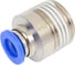 Фитинг цанговый прямой TITAN LOCK 8 мм, наруж. резьба 1/2", латунь никелированная, тип POC, TLP-POC8-04BRN 2
