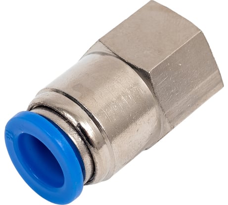 Фитинг цанговый прямой 10 мм, внутр. резьба 3/8", сталь, тип PCF TITAN LOCK TLP-PCF10-03