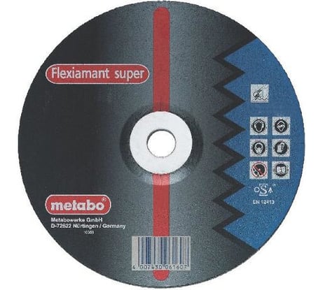 Круг обдирочный по стали Flexiamant (100x6x16 мм) Metabo 616745000