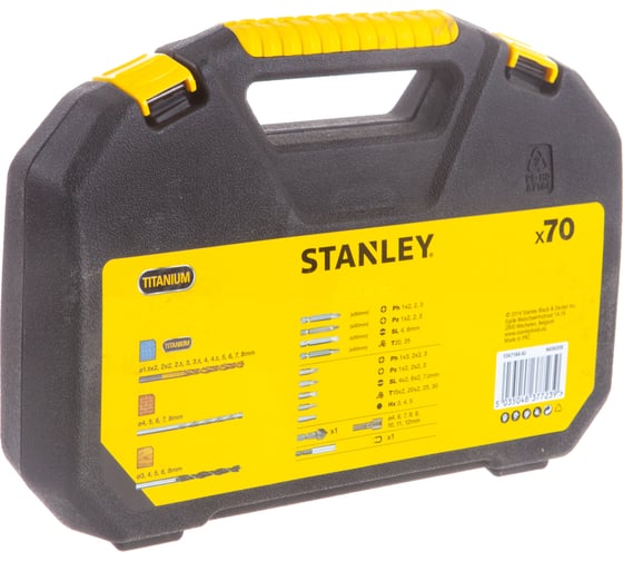 Набор сверл и бит FAMILY+ 70 шт. Stanley STA7184