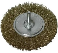 Щетка для дрели дисковая проволока с медно-цинковым покрытием, 75 мм Энкор 51511