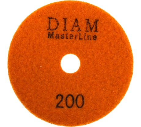 Круг алмазный гибкий шлифовальный АГШК Master Line (100х2 мм; №200; сухая) Diam 000567