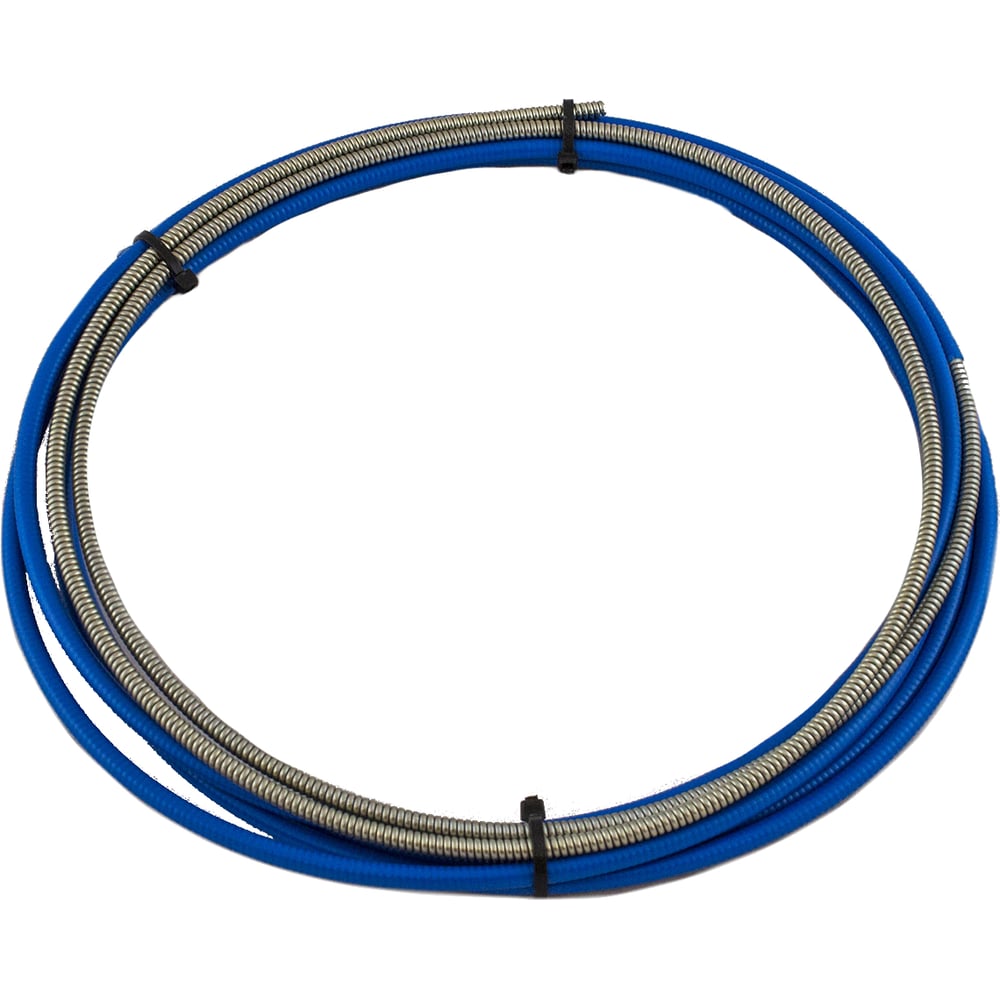 Спираль стальная направляющая синяя с литым ниппелем (0.6х0.9х3400 мм ...