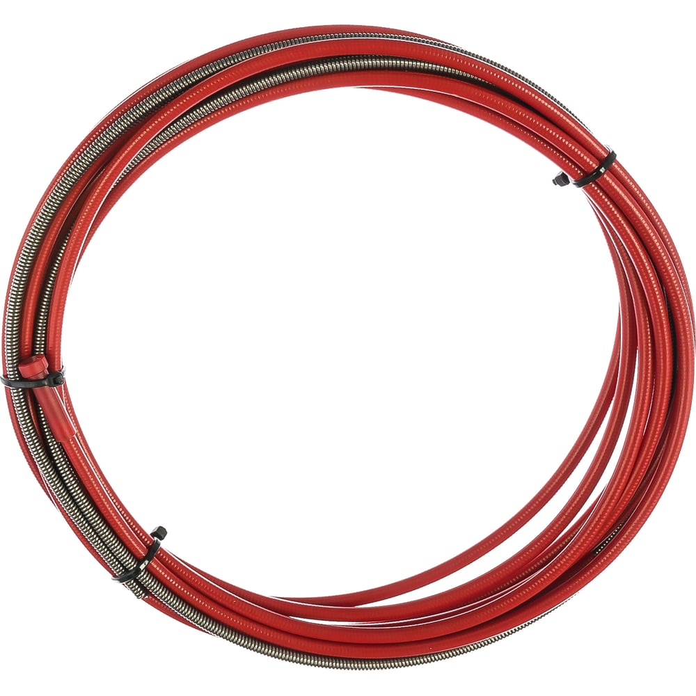 Спираль стальная направляющая красная с литым ниппелем (1.0-1.2х5400 мм ...