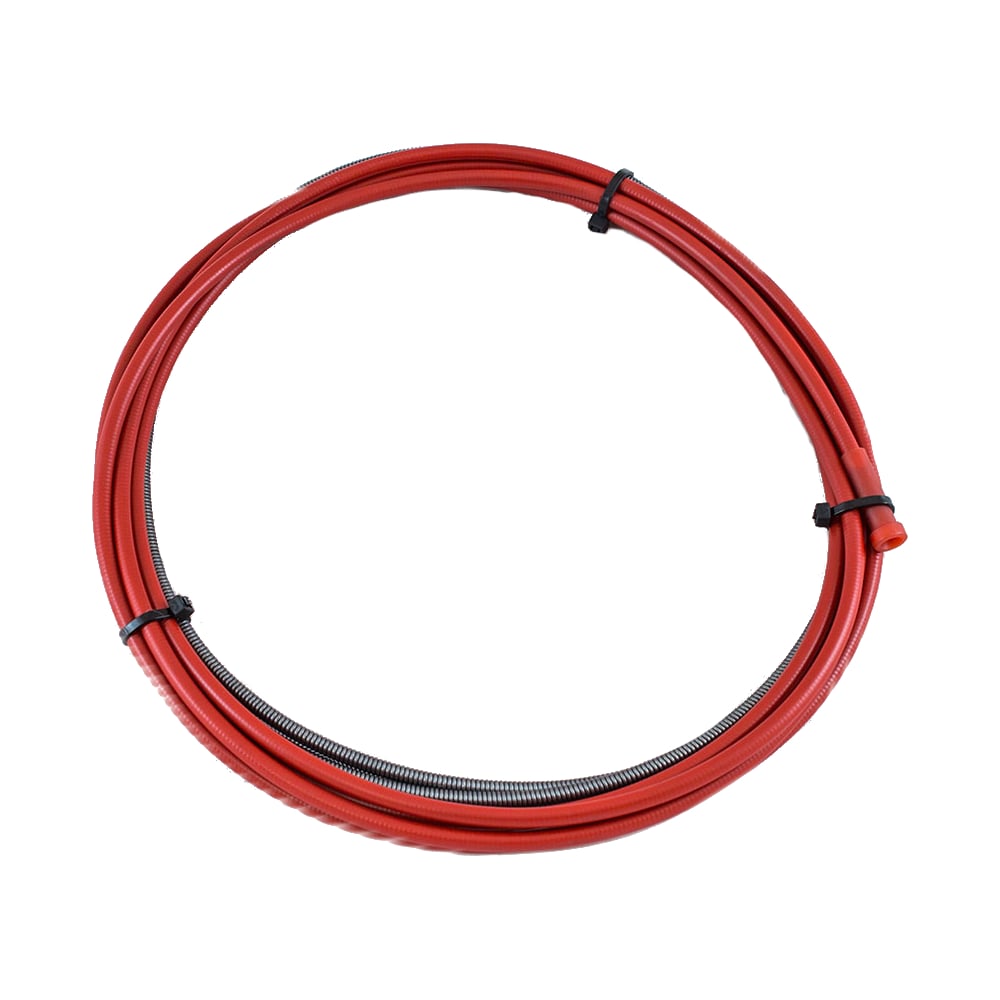 Спираль стальная направляющая красная с литым ниппелем (1.0-1.2х4400 мм ...