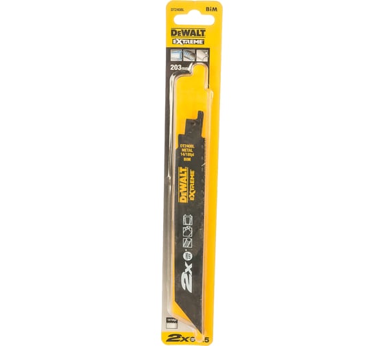 Полотна по металлу BiM 228x1.4-1.8 мм, S1136BEF, 5 шт DEWALT DT2408L