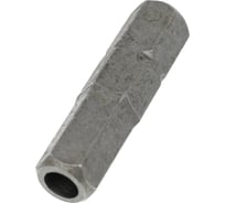 Бита шестигранник с отверстием HEX-HOLE 6.0x25 мм, 4 шт ЦКИ 39816