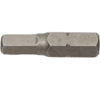 Бита шестигранник с отверстием HEX-HOLE 5.0x25 мм, 4 шт ЦКИ 39814
