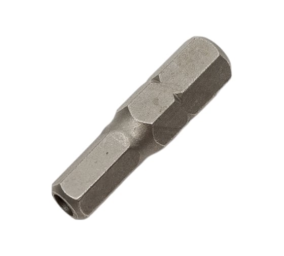 Бита шестигранник с отверстием HEX-HOLE 5.0x25 мм, 4 шт ЦКИ 39814