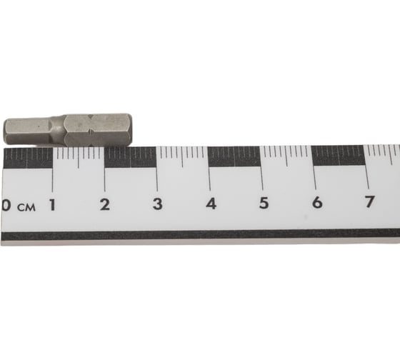 Бита шестигранник с отверстием HEX-HOLE 5.0x25 мм, 4 шт ЦКИ 39814