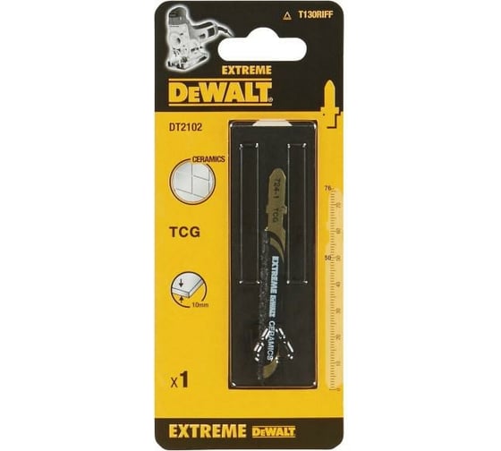Пилка карб-вольфрамовая крошка 76 мм, T130RF, 1 шт. DEWALT DT2102-QZ 1