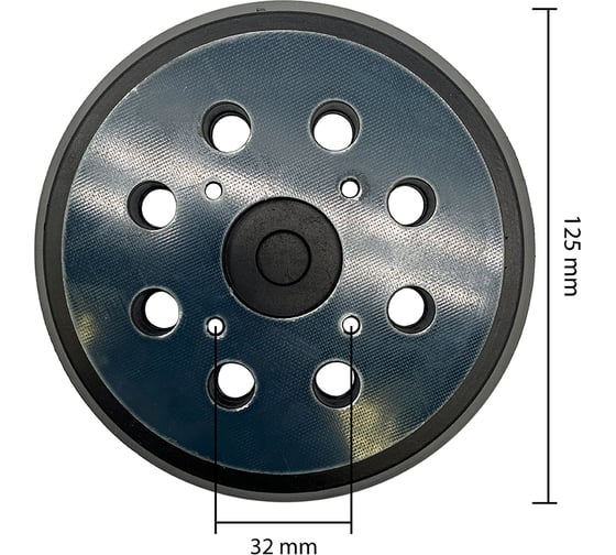 Платформа 125 мм, крепление 4 отверстия UNITED PARTS 90-1015