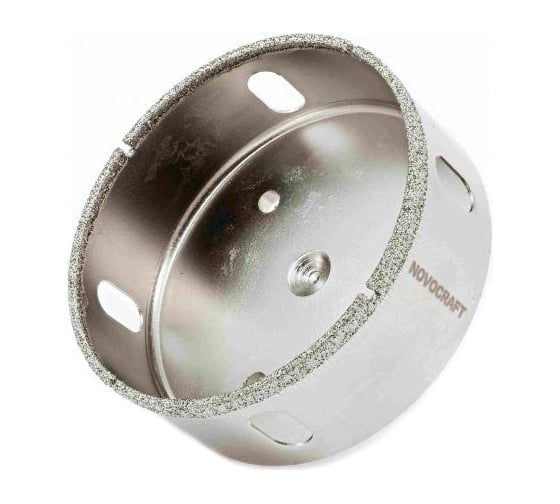 Коронка алмазная по стеклу и керамикe 90 мм, L 56/30 мм NOVOCRAFT KAC090056301 1