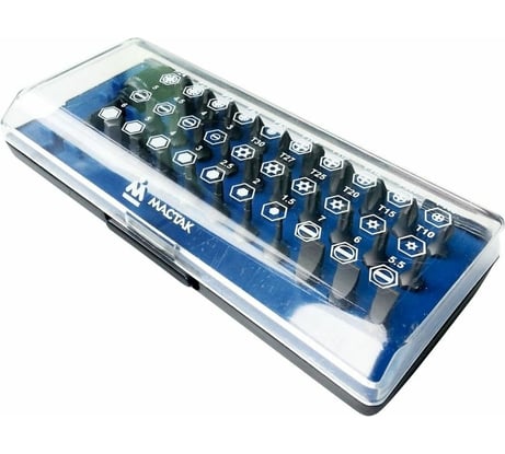 Набор вставок МАСТАК 1/4", 31 предмет 058-00031C