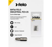 Бита крестовая PZ 3X25, 2шт Felo 02103036