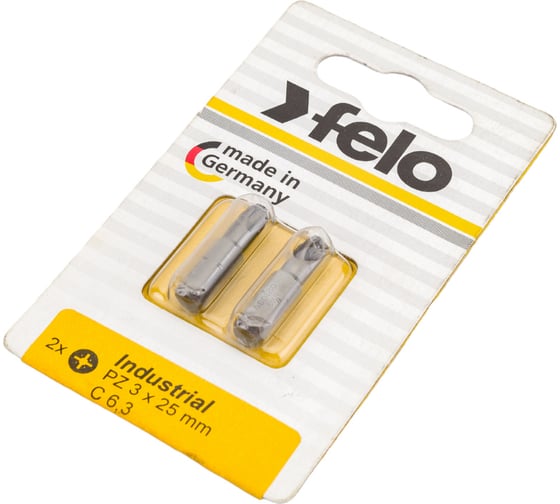 Бита крестовая PZ 3X25, 2шт Felo 02103036