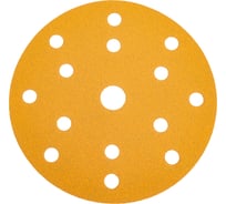 Диск абразивный SAPPHIRE бумажная основа, 150 мм, 15 отверстий, P80, пакет 10 шт VOLCA 10110224008