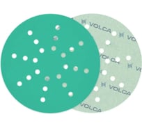 Диск абразивный Emerald пленочная основа, 225 мм, 24 отверстий, Р180, 50 шт VOLCA 55210333018