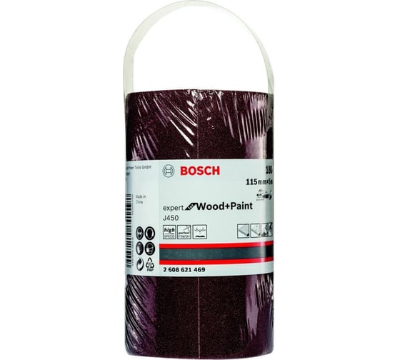 Шлифовальный рулон J450 Expert for Wood+Paint 115x5000 мм, G180 Bosch 2608621469