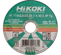 Круг отрезной 115x2.5x22 мм, A30S, тип 41 Hikoki RUH11525