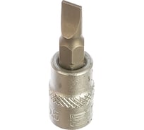 Головка с битой вставкой (SL5.5; 1/4) квадрат STELS CrV 13808