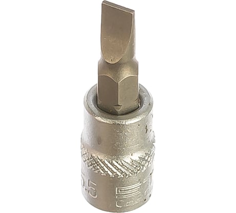 Головка с битой вставкой (SL5.5; 1/4) квадрат STELS CrV 13808