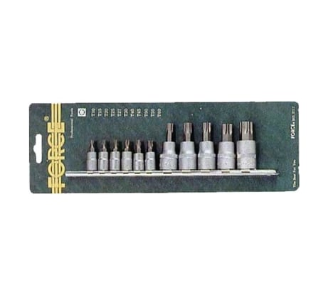 Набор бит-насадок Torx 1/4" и 3/8", 11 шт. FORCE 2111I