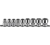 Набор головок 3/8", 6 гранные, 3/8"-15/16", 9 шт. FORCE 3093S