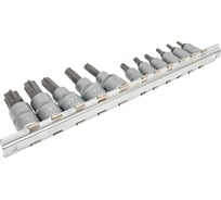 Набор бит-насадок Torx с отверстием 1/4" и 3/8", 11 шт. FORCE 2112I