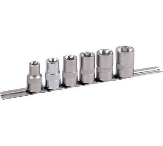 Набор головок 3/8" Е6-Е14, 6 шт. FORCE 3064