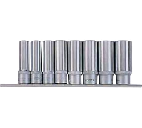 Набор головок шестигранных 1/2", 77 мм, 8 шт. FORCE 4082