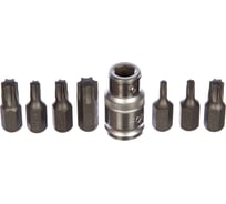 Набор бит Torx 30 мм с держателем (T20; T25; T30; T40; T45; T50; T55) FORCE 4081