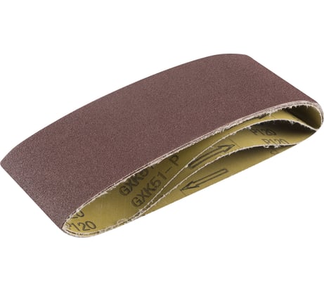 Лента абразивная бесконечная (3 шт; 75x457 мм; P 120) MATRIX 74279