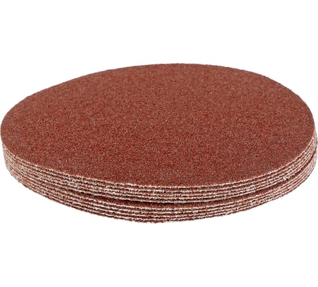 Круг абразивный на ворсовой подложке под липучку (10 шт; 115 мм; P60) MATRIX 73820