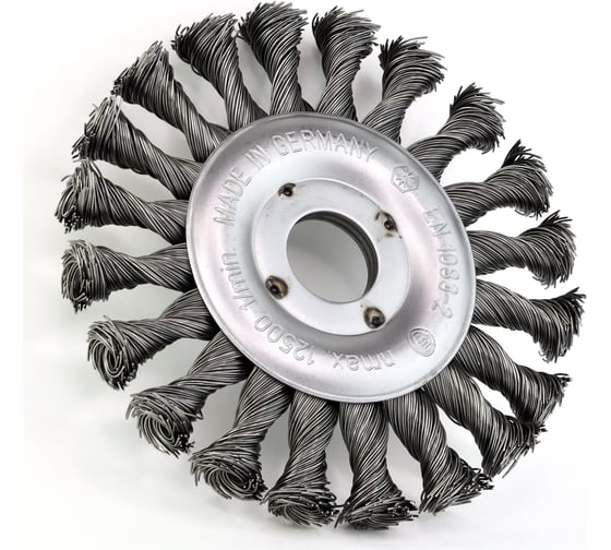 Щетка дисковая жгутовая 125x13x22.2 мм, ворс сталь 0.50 мм OSBORN 631.151-0222