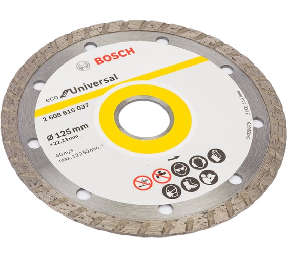 Диск алмазный ECO Universal Turbo (125х22.2 мм) Bosch 2608615046 1