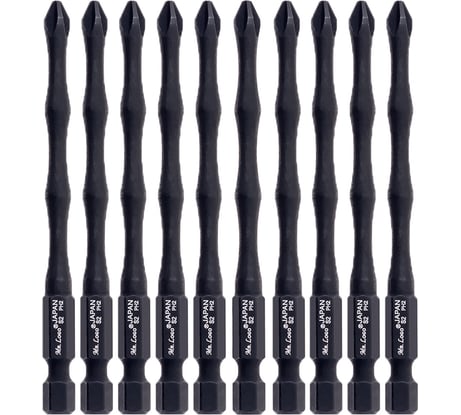 Бита для шуруповерта магнитная торсионная PH2, 90 мм, S2, (блистер), 10 шт Mr.Logo A090P2T-10