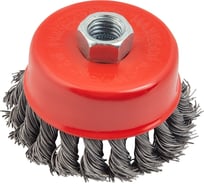 Щетка чашечная 75 мм, М14, витая, сталь для УШМ ТРЭЛ br00009