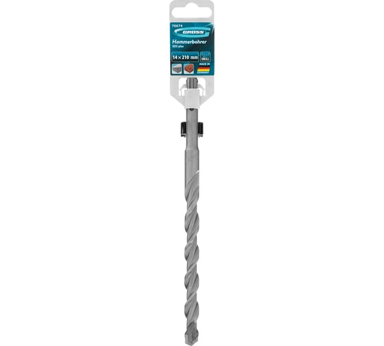 Бур по бетону PRO, 14x210 мм, SDS PLUS GROSS 70674