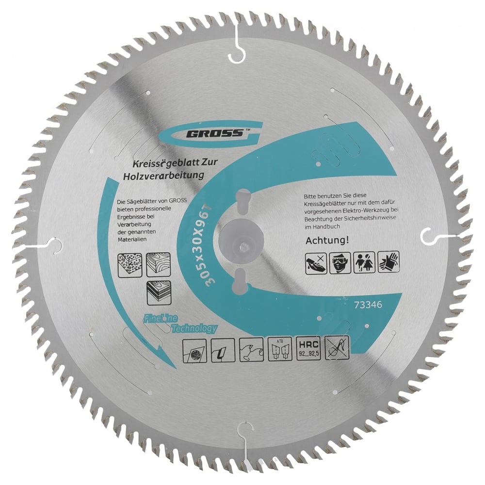 Пильныйдискподереву305x30мм,96ТGROSS73346