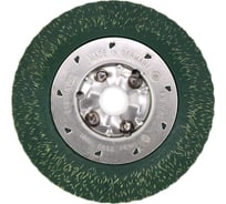 Щетка дисковая залитая в пластик 150x5х22.2 мм, ворс гофрированная латунир-я сталь 0.38 мм OSBORN 921.874-0002