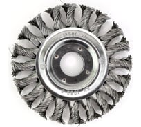 Щетка дисковая жгутовая 115x12x22.2 мм, ворс нержавеющая сталь 0.50 мм OSBORN 631.351-0208