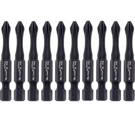 Бита для шуруповерта магнитная торсионная PH2, 50 мм, S2, (блистер), 10 шт Mr.Logo A050P2T-10