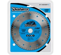 Диск алмазный Turbo basic 180x22.23x7.5x2.2 мм, сухой рез DIAFORCE 511180