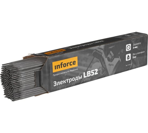 Электроды LB52 (3 мм; 5 кг) Inforce 11-05-23