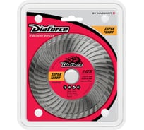 Диск алмазный Super turbo 125x22.23x8х2 мм, сухой рез DIAFORCE 502125