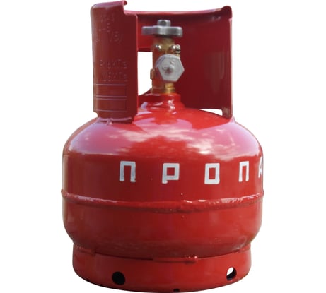 Баллон пропановый 5 л бытовой с вентилем ВБ-2 Волчанск СПЕЦ СВ-БАЛ5В