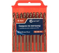 Сверло по металлу Profi (10 шт; 6х93 мм; Р6М5К5) CUTOP 48-60-10