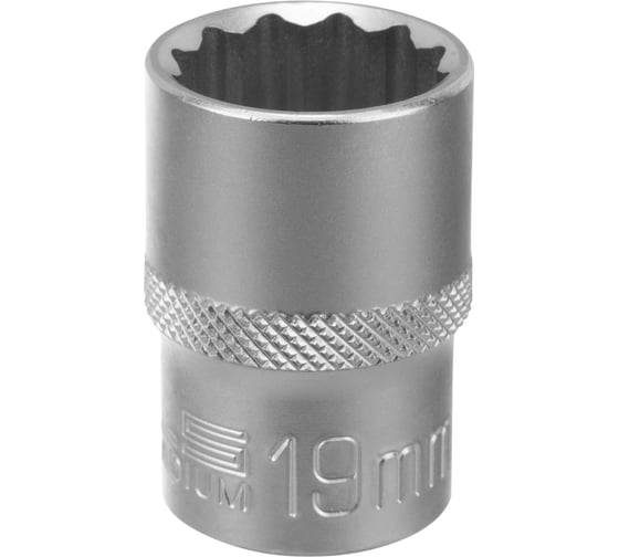 Головка торцевая 12-гранная (19 мм; CrV; 1/2DR) STELS 13665