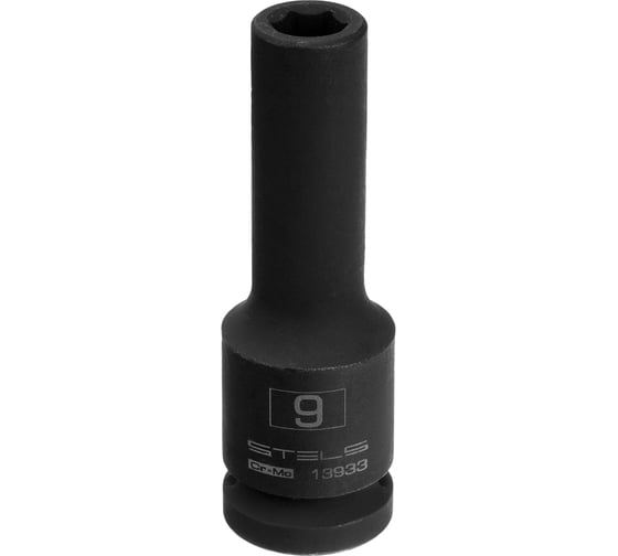 Головка ударная удлиненная шестигранная (9 мм; CrMo; 1/2DR) STELS 13933 1